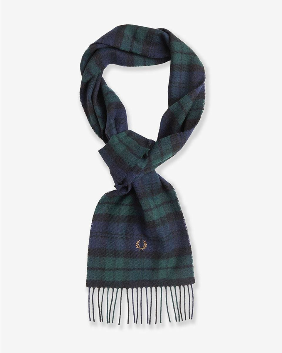 フレッドペリー マフラー FRED PERRY ラムウール タータン スカーフ