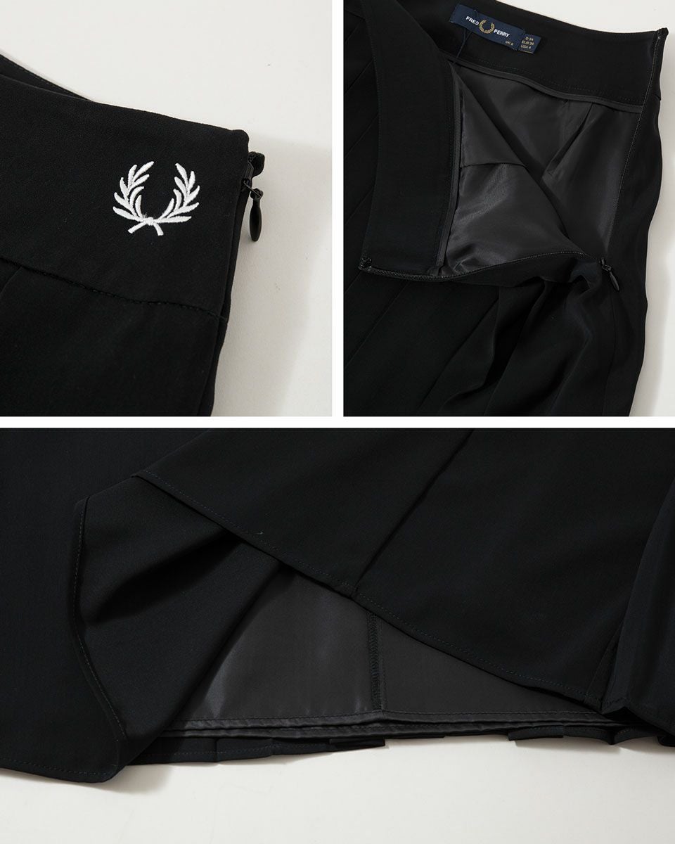 フレッドペリー プリーツ スカート ロング 膝下 FRED PERRY E1106
