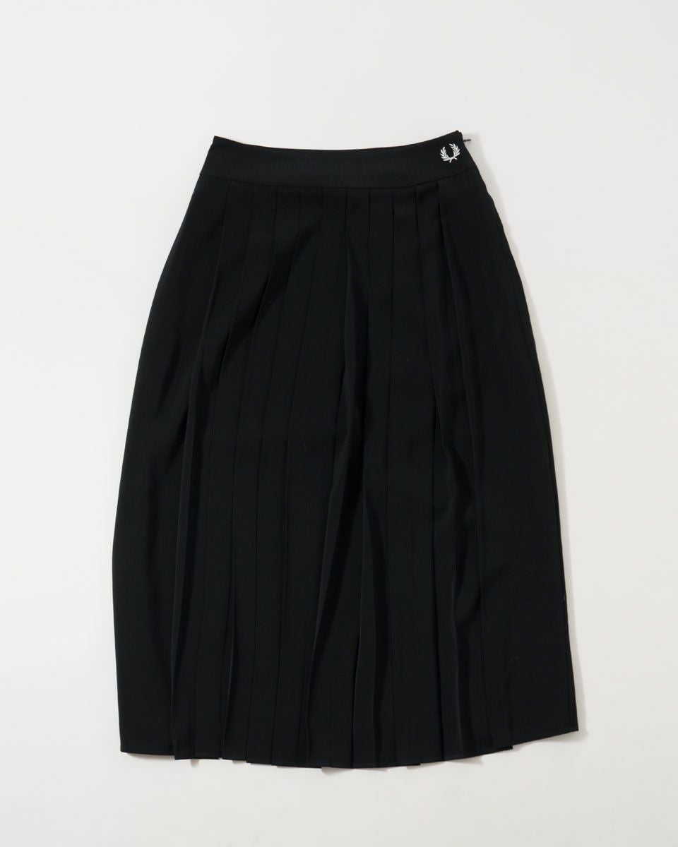 フレッドペリー プリーツ スカート ロング 膝下 FRED PERRY E1106