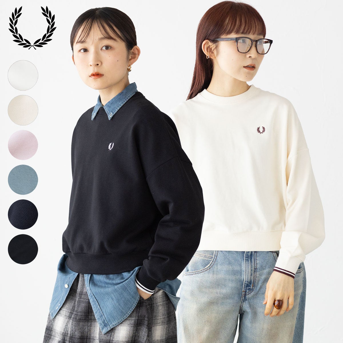 フレッドペリー ティップド スウェットシャツ FRED PERRY G1148