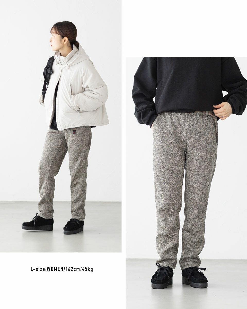 グラミチ ボンディング ニット フリース ウィメンズ テーパードパンツ