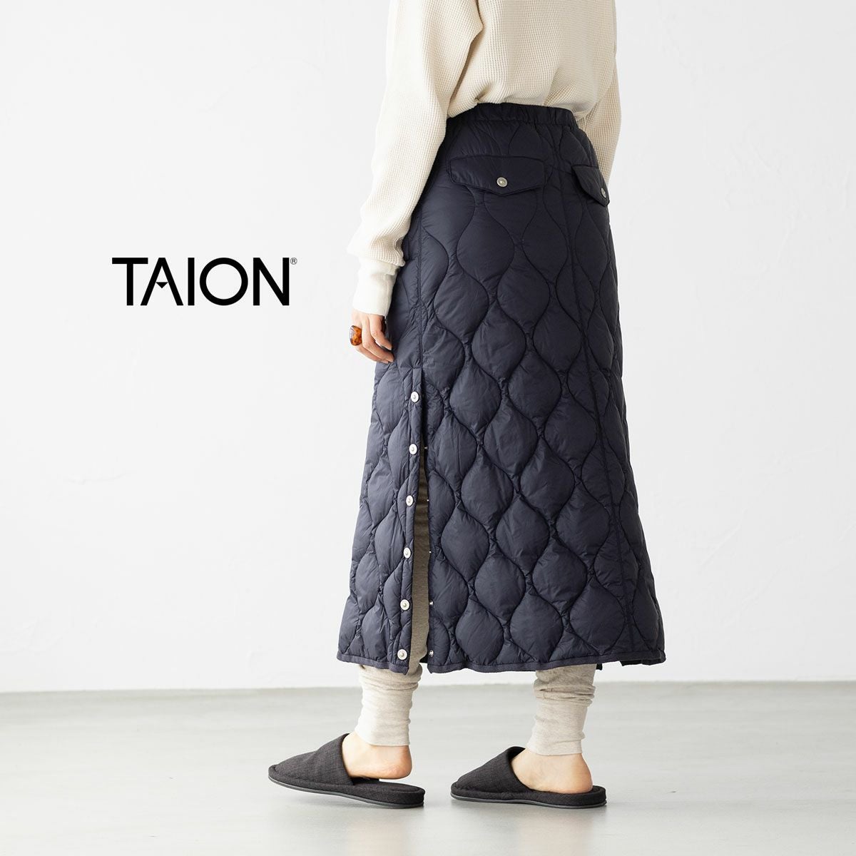 試着のみ★TAION★ミニタリーダウンスカート(SoftShell) TAION（タイオン） スカート 「」「ウィメンズ」ミリタリー ダウン