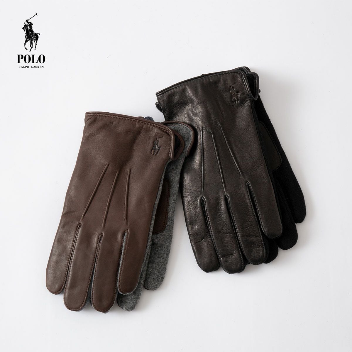 u*k様 【ラルフローレン】革手袋　ブラウン ポロ ラルフローレン レザー 手袋 POLO RalphLauren ナッパ