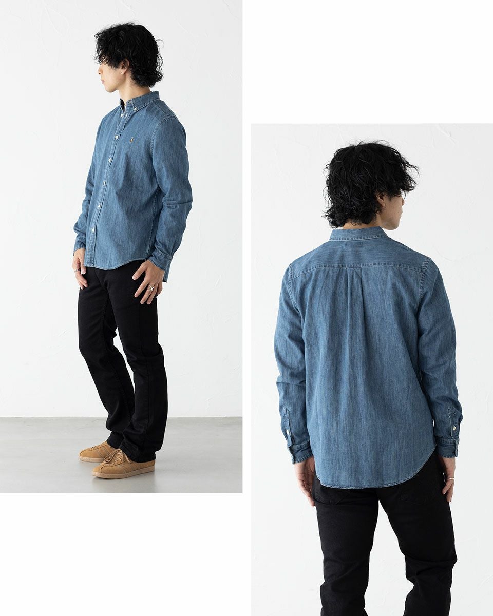 ポロ ラルフローレン デニム シャンブレー ボタンダウン シャツ POLO