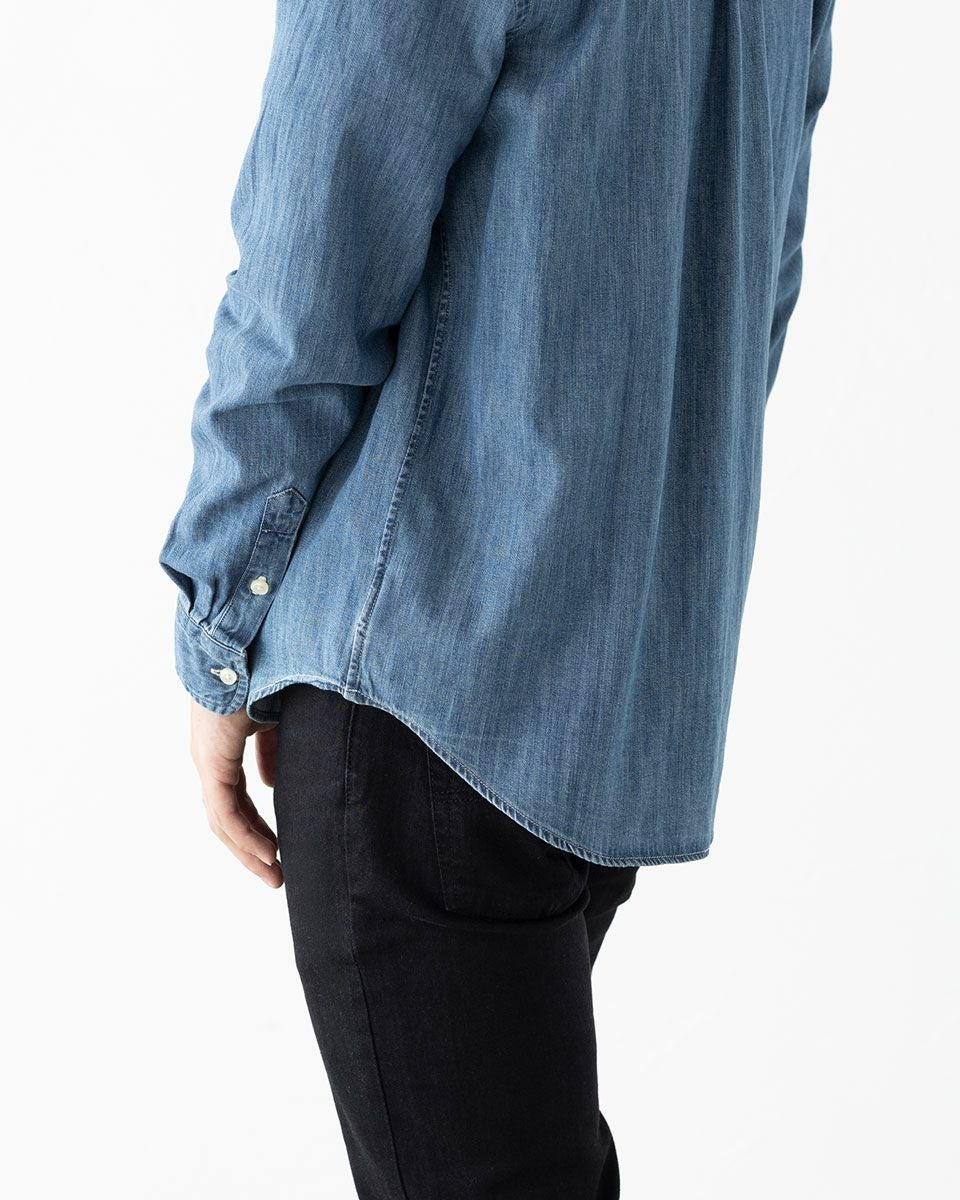 【RALPH LAUREN 】ポロスポーツBDデニムシャツ　#11 XL 90s POLO SPORT Denim L/S Shirt 薄青 XXL ポロスポーツ デニムシャツ