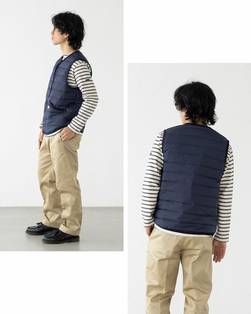 ヴァンソンエミレイユ ステッチレス ダウン ベスト Vincent et