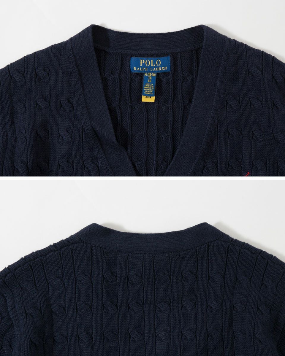 ポロ ラルフローレン ケーブル編み カーディガン POLO RALPH LAUREN