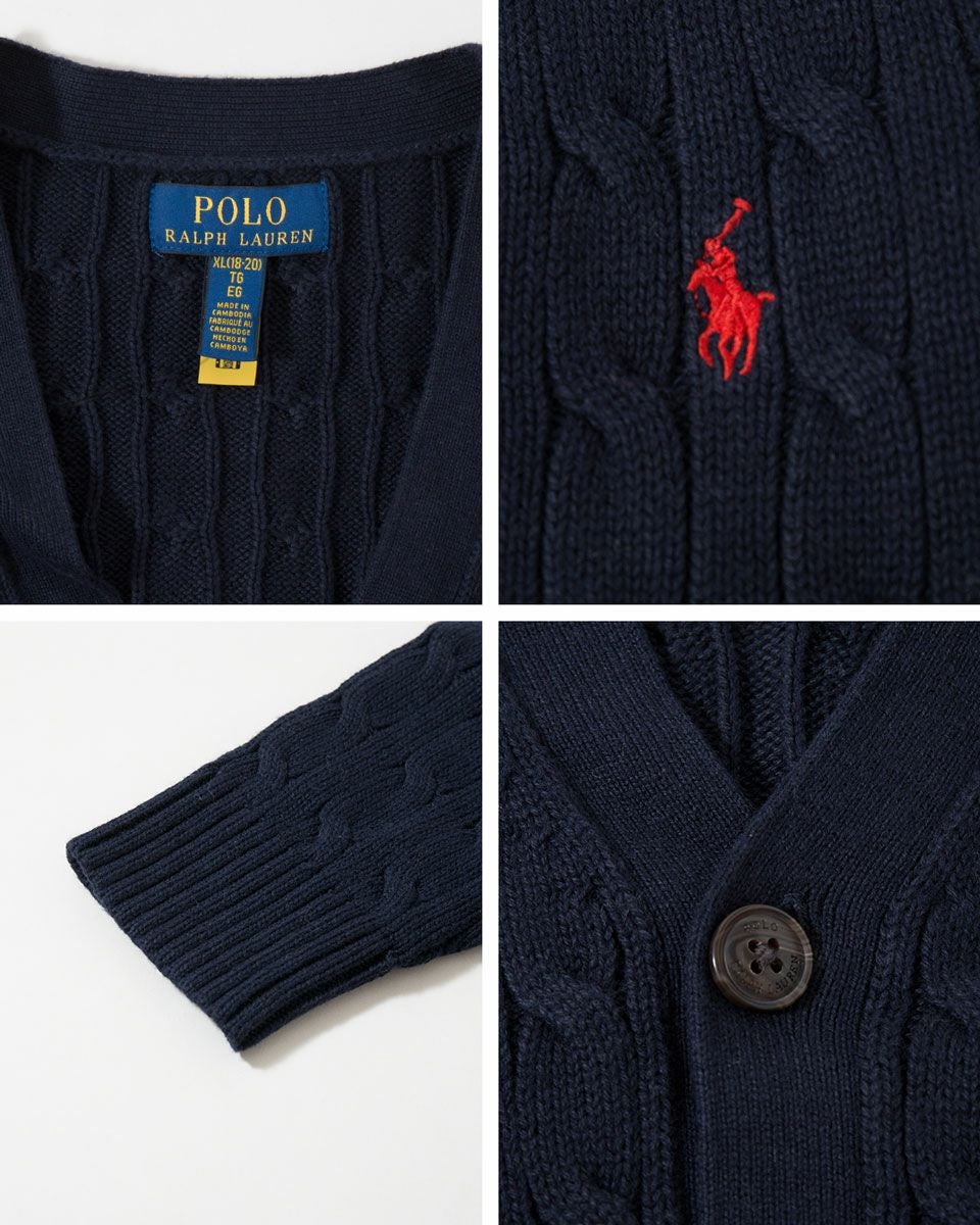 ポロ ラルフローレン ケーブル編み カーディガン POLO RALPH LAUREN