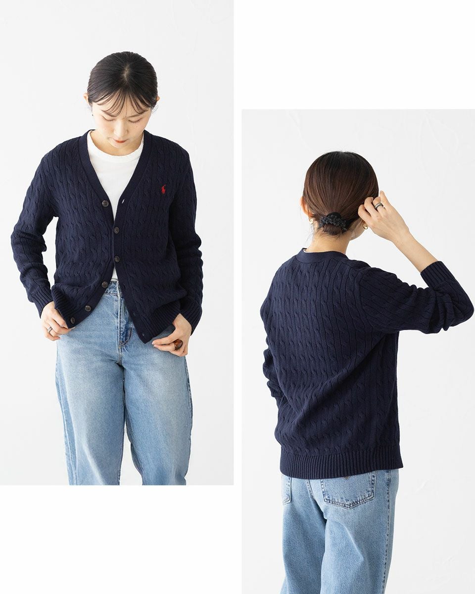 ポロ ラルフローレン ケーブル編み カーディガン POLO RALPH LAUREN
