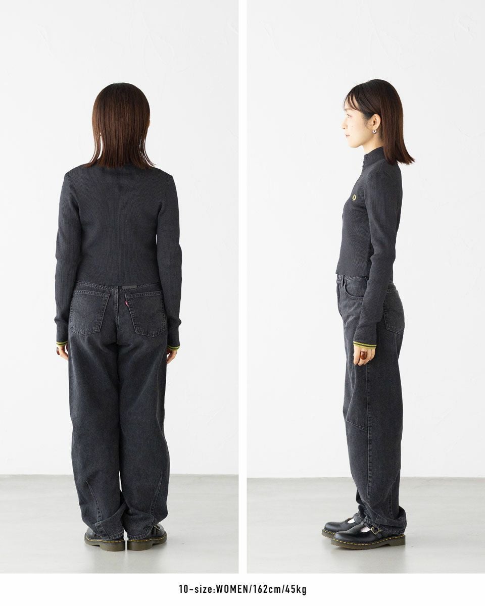フレッドペリー レディース リブ ジップ スルー ジャンパー FRED PERRY