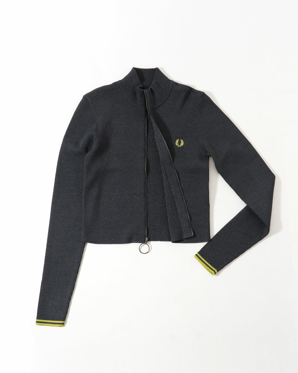 フレッドペリー レディース リブ ジップ スルー ジャンパー FRED PERRY