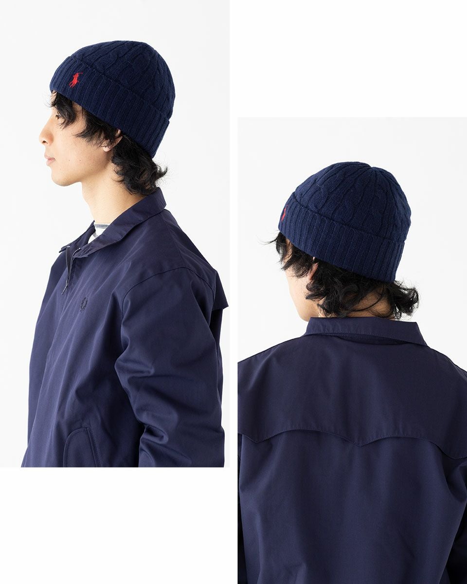 POLO RALPH LAUREN ニット帽 ポロ ラルフローレン ビーニー ケーブル編み ニット キャップ POLO