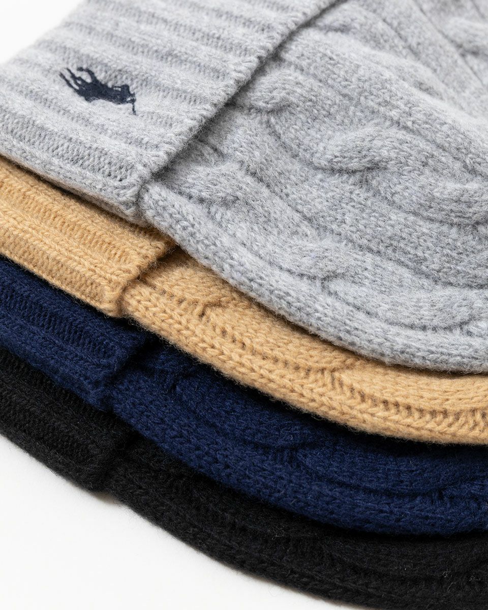 ポロ ラルフローレン ビーニー ケーブル編み ニット キャップ POLO