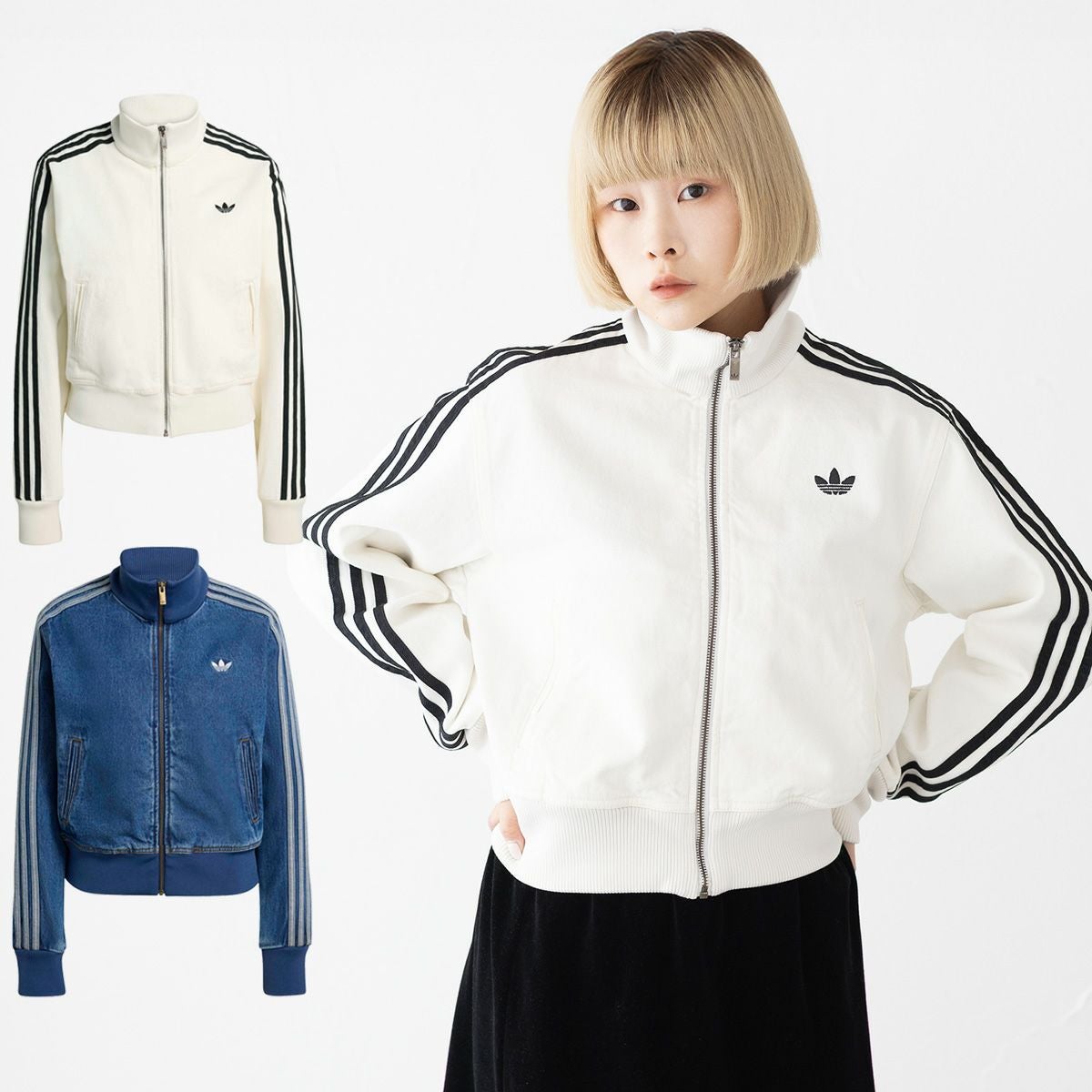 アディダス ファイヤーバード トラックトップ デニム adidas Originals