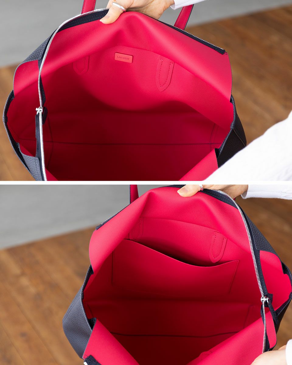 ラコステ LACOSTE アンナ ジップ トートバッグ NF4823AA レディース