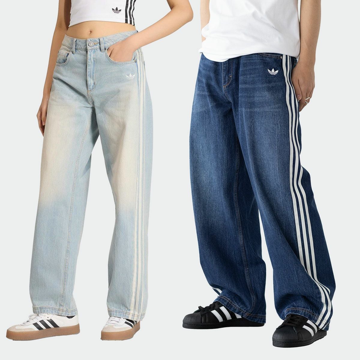 adidas インディゴ デニムパンツ UB115 24㌅ アディダス adidas Originals ビンテージ ダッドジーンズ デニム UB115