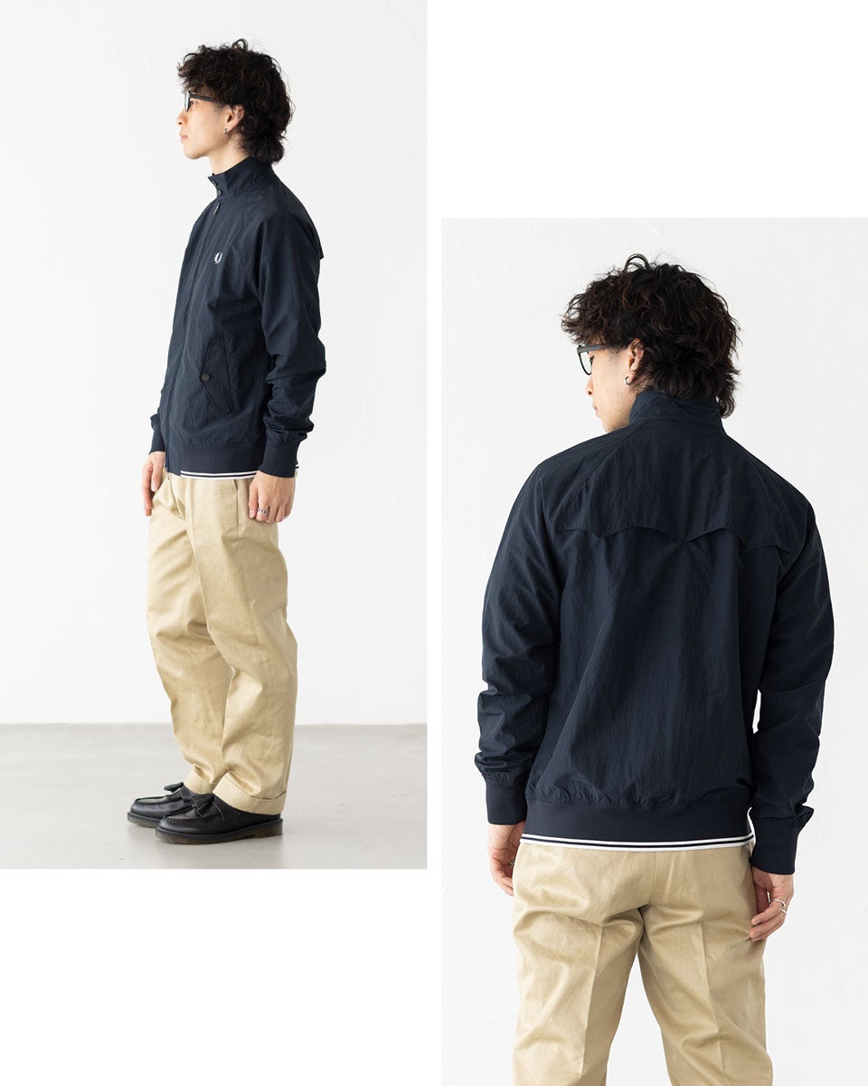 フレッドペリー FRED PERRY クリンクル ハリントン ジャケット J2321