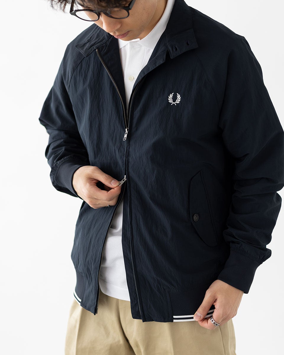 フレッドペリー FRED PERRY クリンクル ハリントン ジャケット J2321