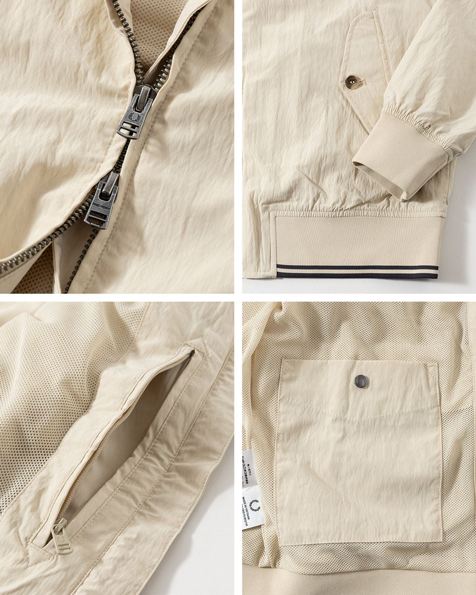 フレッドペリー FRED PERRY クリンクル ハリントン ジャケット J2321