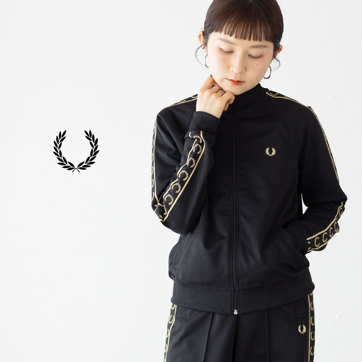 フレッドペリー ジャージ テープド トラックジャケット FRED PERRY
