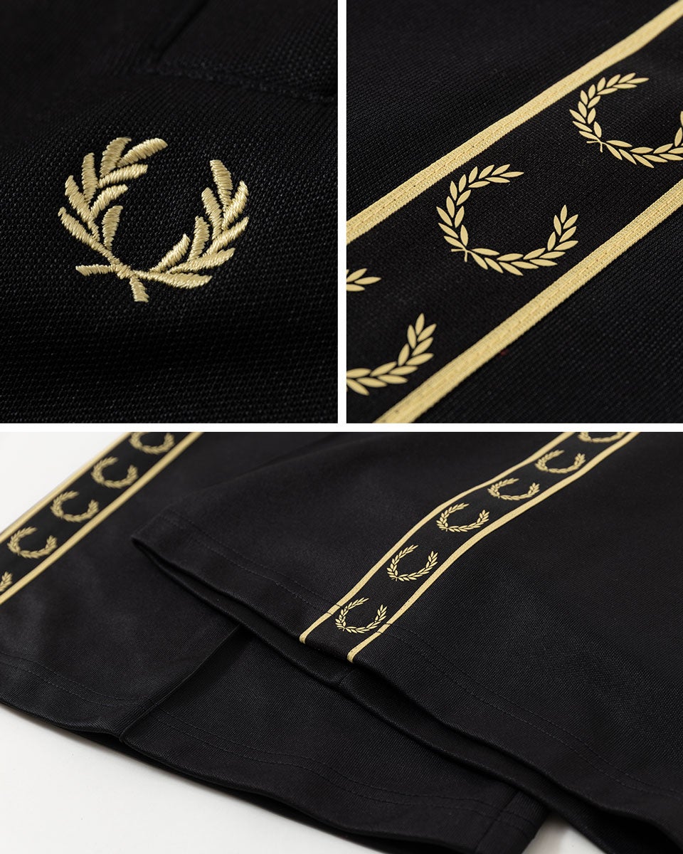 フレッドペリー ジャージ テープド ワイド トラックパンツ FRED PERRY