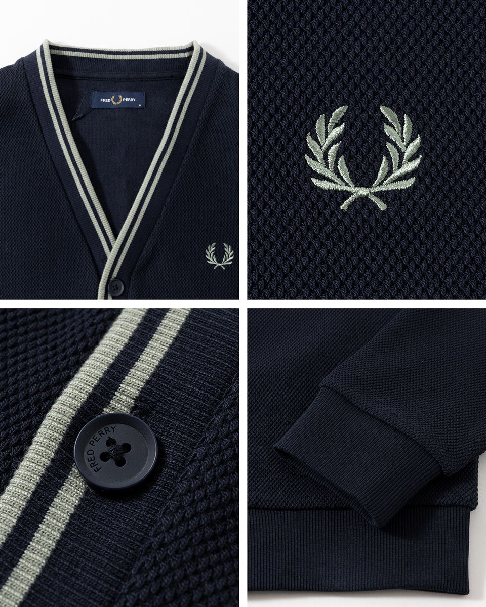 【新作】【美品】fred perry フレッドペリー カーディガン FRED PERRY（フレッドペリー） カーディガン K9551 クラッシック