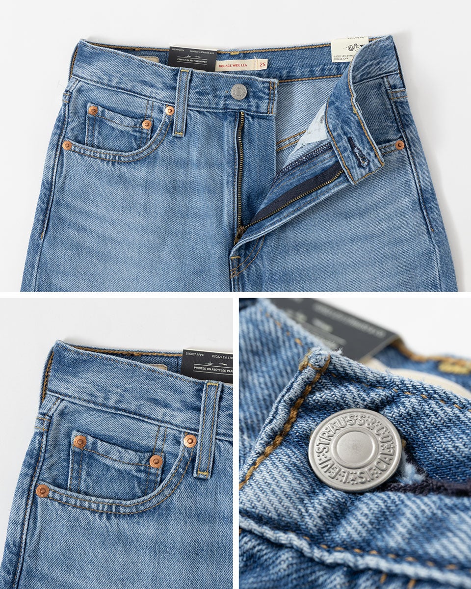 う*ん様 リーバイス　パッチ　ディスプレイ　フレーム リーバイス Levi's リブケージ ワイドレッグ ジーンズ A6081
