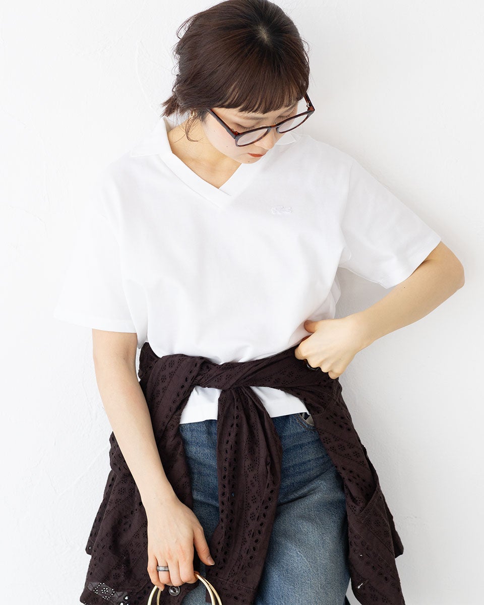 ラコステ ポロシャツ 鹿の子地 サッカーシャツ LACOSTE PF019J-99