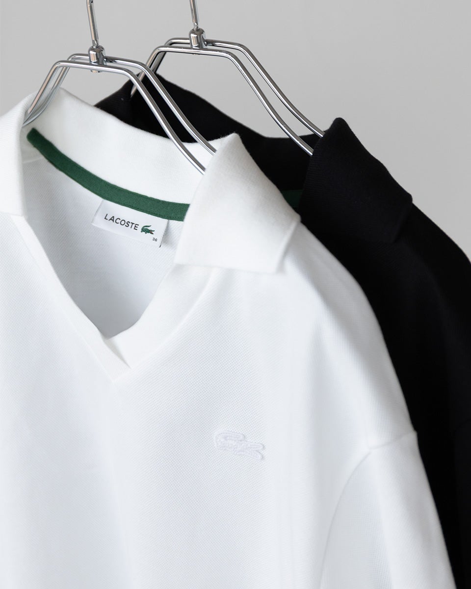LACOSTE ラコステ 鹿の子 クラシックフィット ポロシャツ S ホワイト LACOSTE（ラコステ） Tシャツ 半袖 鹿の子 ポケットTシャツ TH4921
