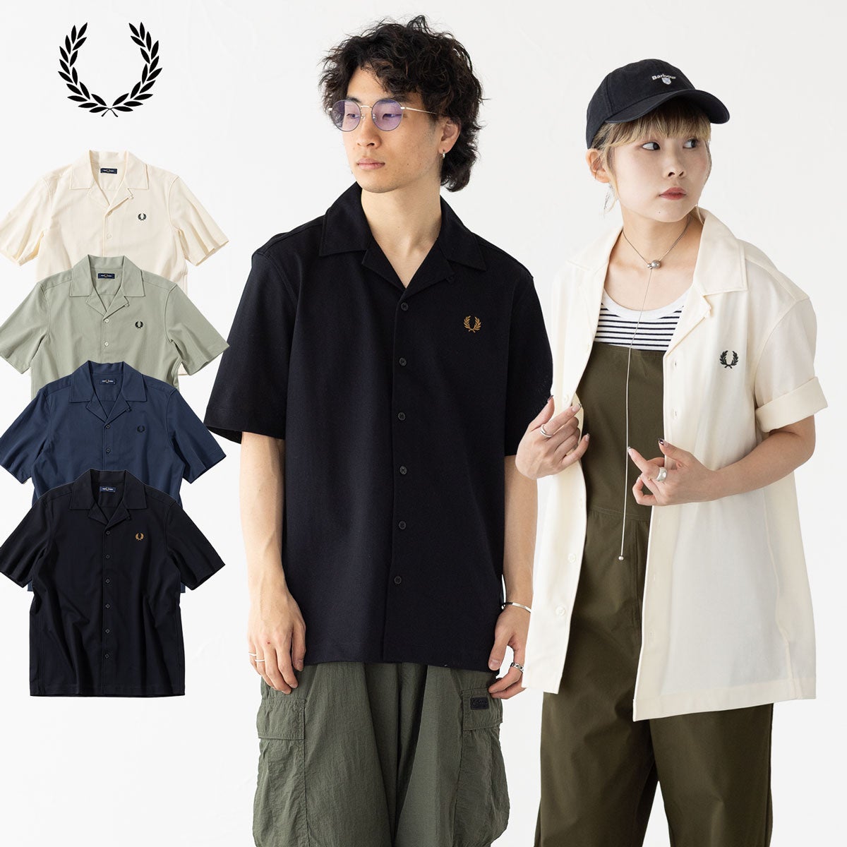 フレッドペリー FRED PERRY コンプレス メッシュ リビアカラー シャツ