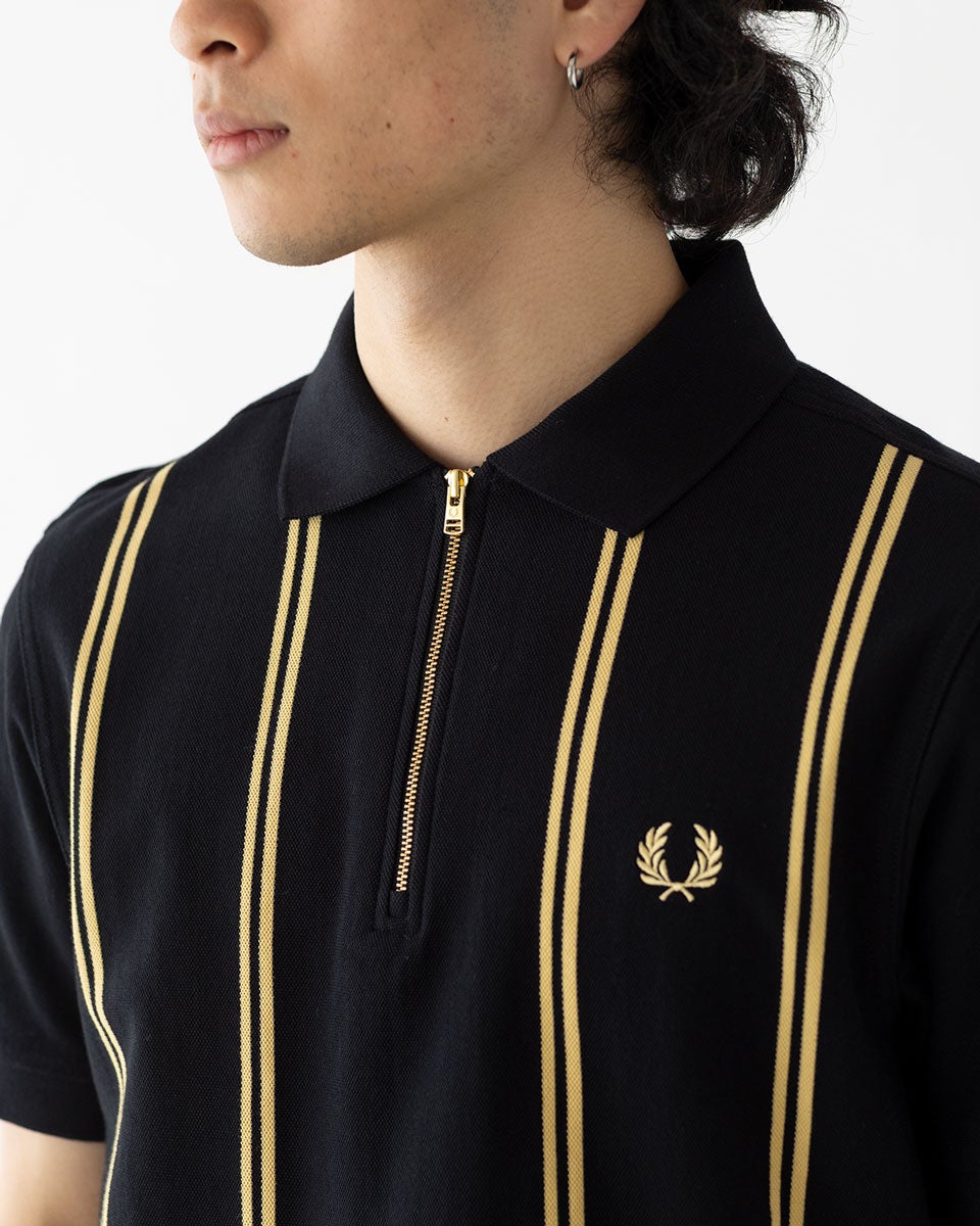 フレッドペリー FRED PERRY バーティカル ストライプ ポロシャツ M2419
