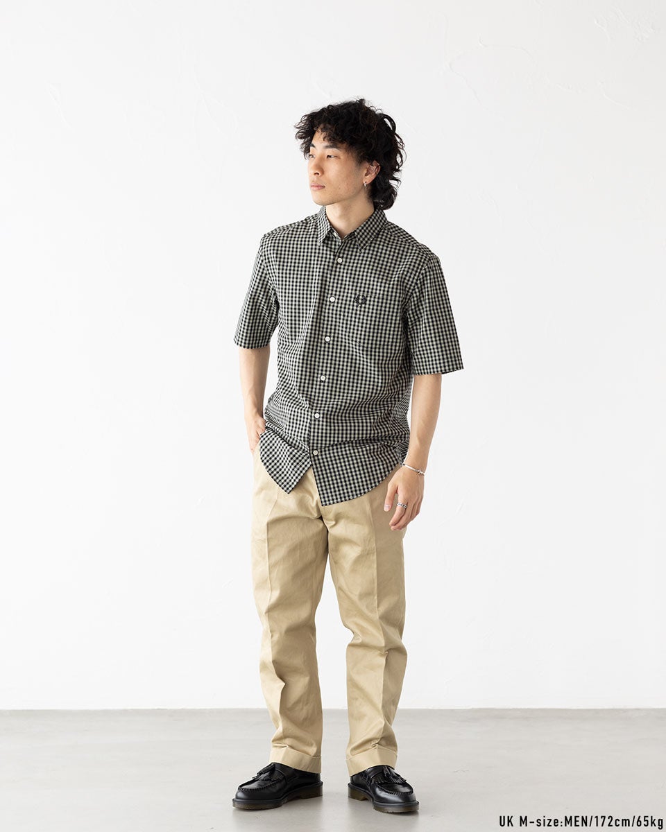 フレッドペリー FRED PERRY ギンガム チェック ショートスリーブ