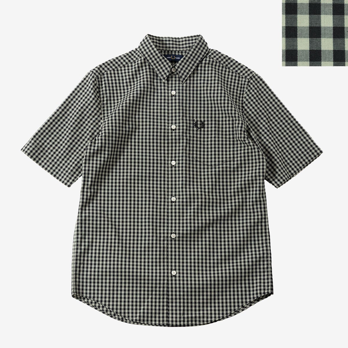 フレッドペリー FRED PERRY ギンガム チェック ショートスリーブ