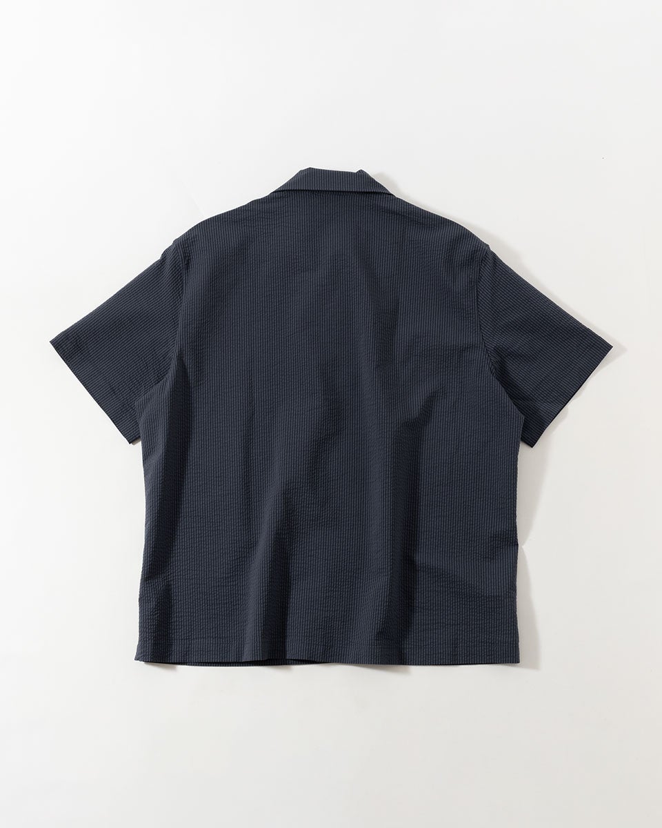 ラコステ シアサッカー オープンカラー シャツ LACOSTE CH2355-10