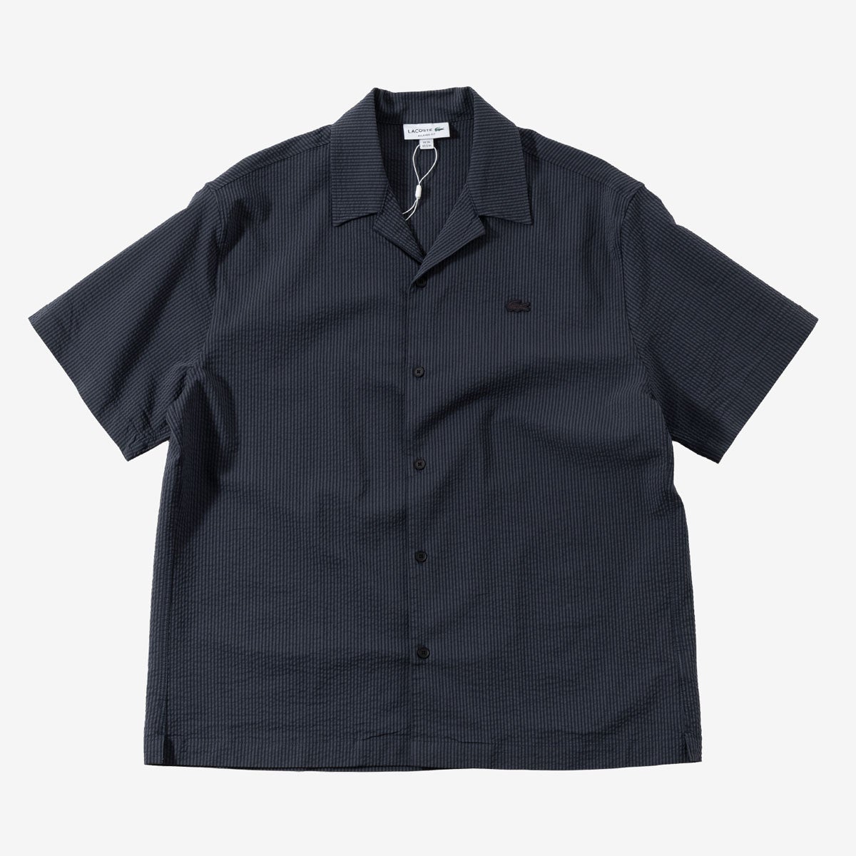 ラコステ シアサッカー オープンカラー シャツ LACOSTE CH2355-10