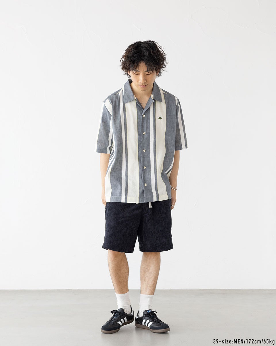 ラコステ リネンブレンド オープンカラーシャツ LACOSTE CH9451-99