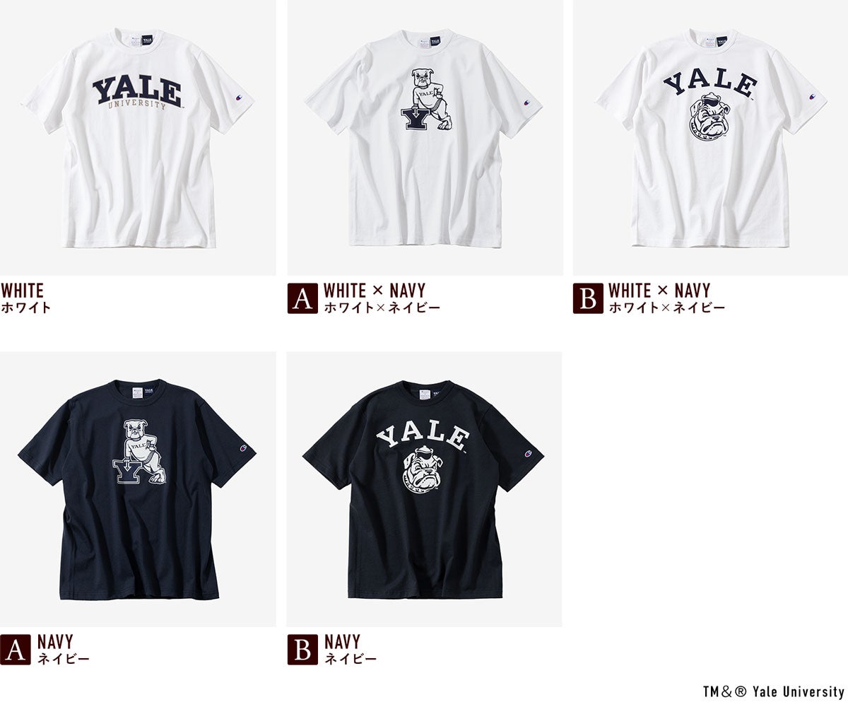 チャンピオン T1011 YALE 大学公認 Tシャツ Champion C5-D302/C5-B306