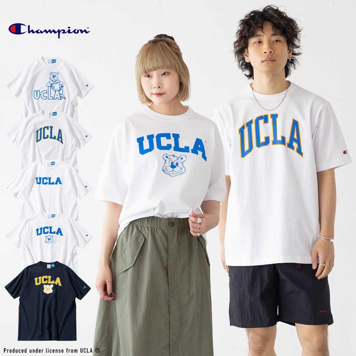 チャンピオン T1011 UCLA 大学公認 Tシャツ Champion C5-D301/C5-B305