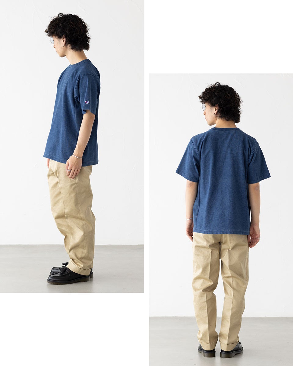 チャンピオン リバースウィーブ インディゴ ショートスリーブ Tシャツ