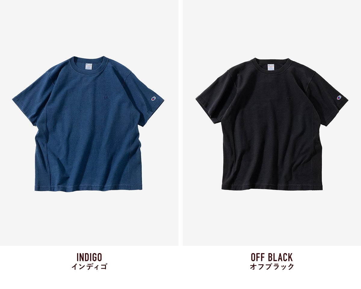 チャンピオン リバースウィーブ インディゴ ショートスリーブ Tシャツ