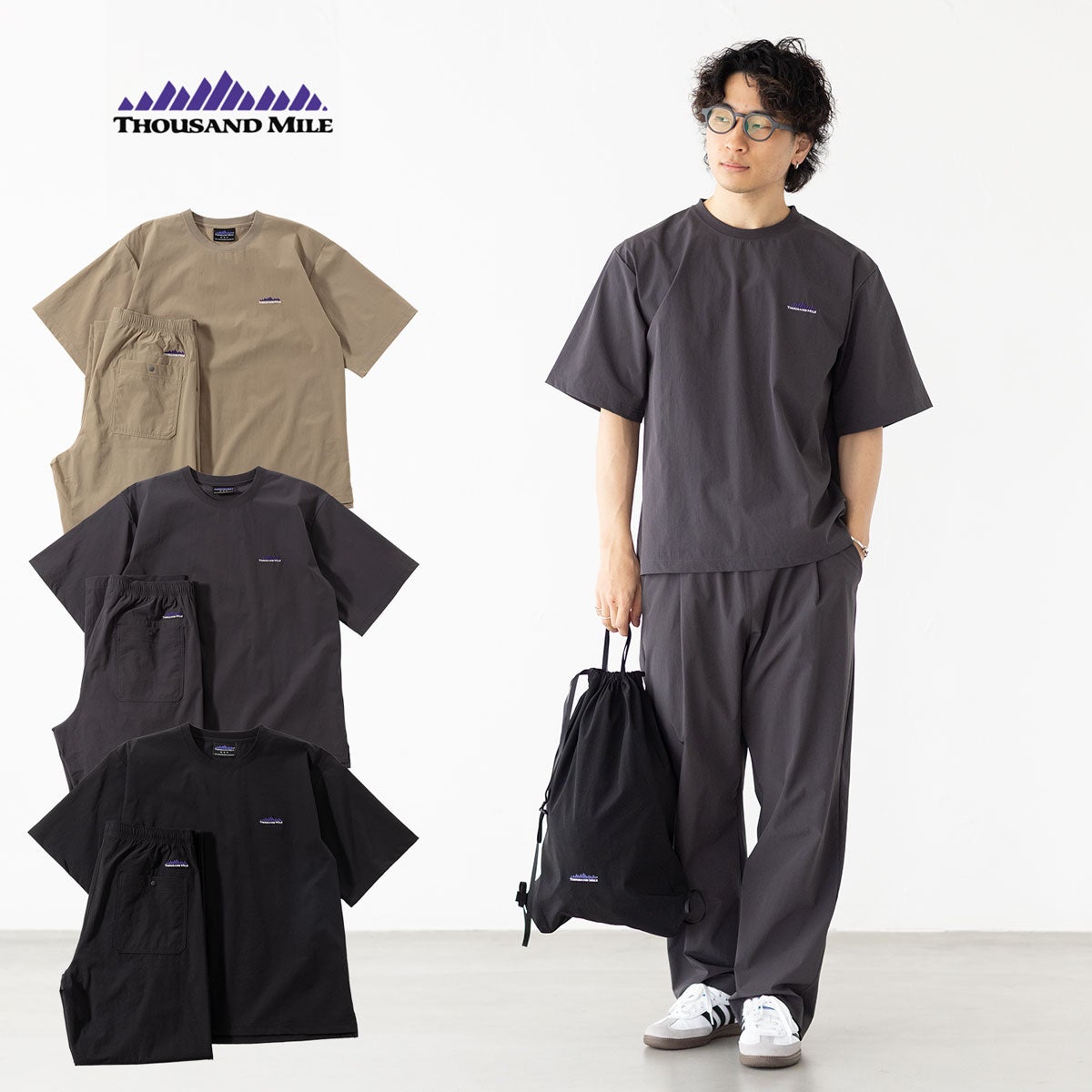 サウザンドマイル セットアップ THOUSAND MILE Tシャツ ロングパンツ