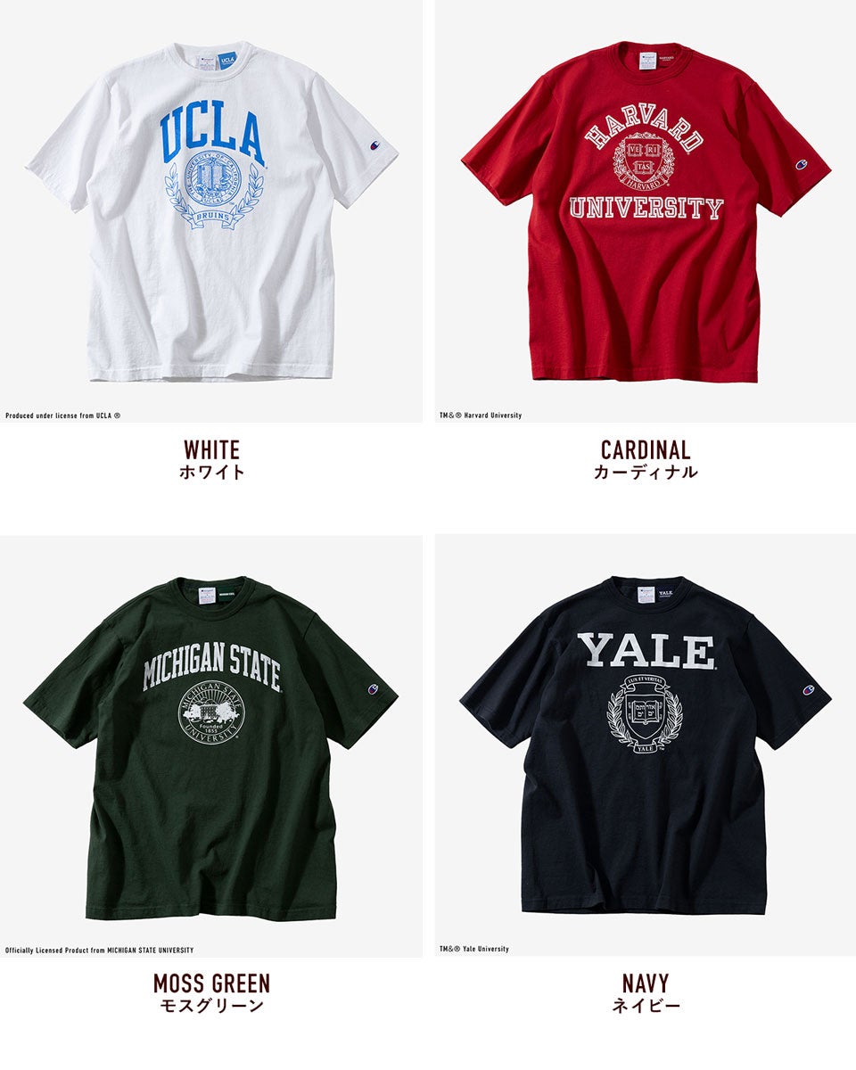 チャンピオン T1011 大学公認 Tシャツ Champion C5-D306 メンズ