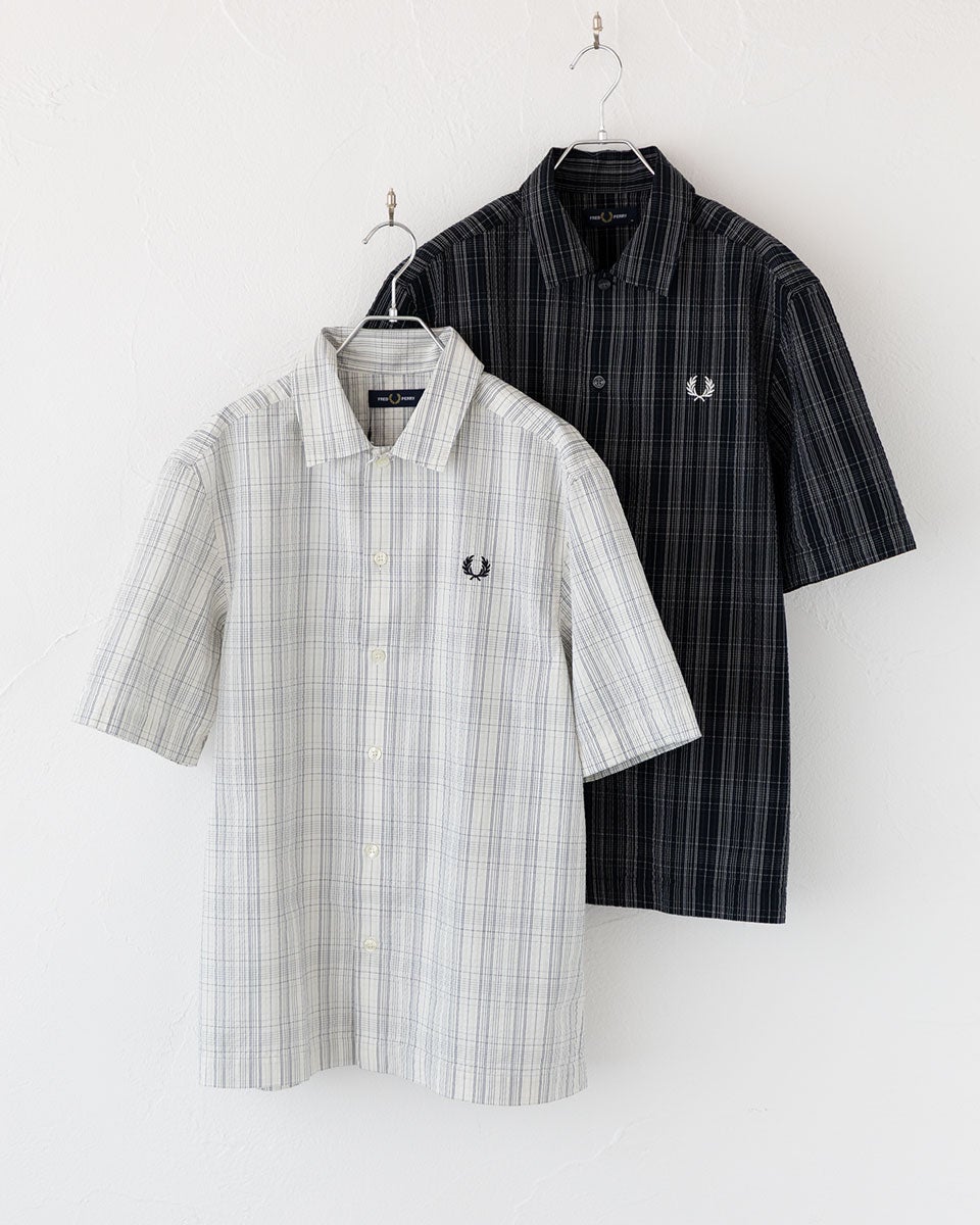 フレッドペリー シアサッカー チェック シャツ FRED PERRY M2470