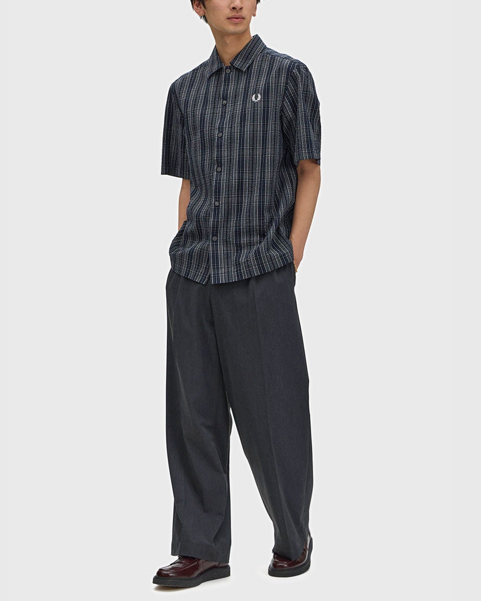 フレッドペリー シアサッカー チェック シャツ FRED PERRY M2470