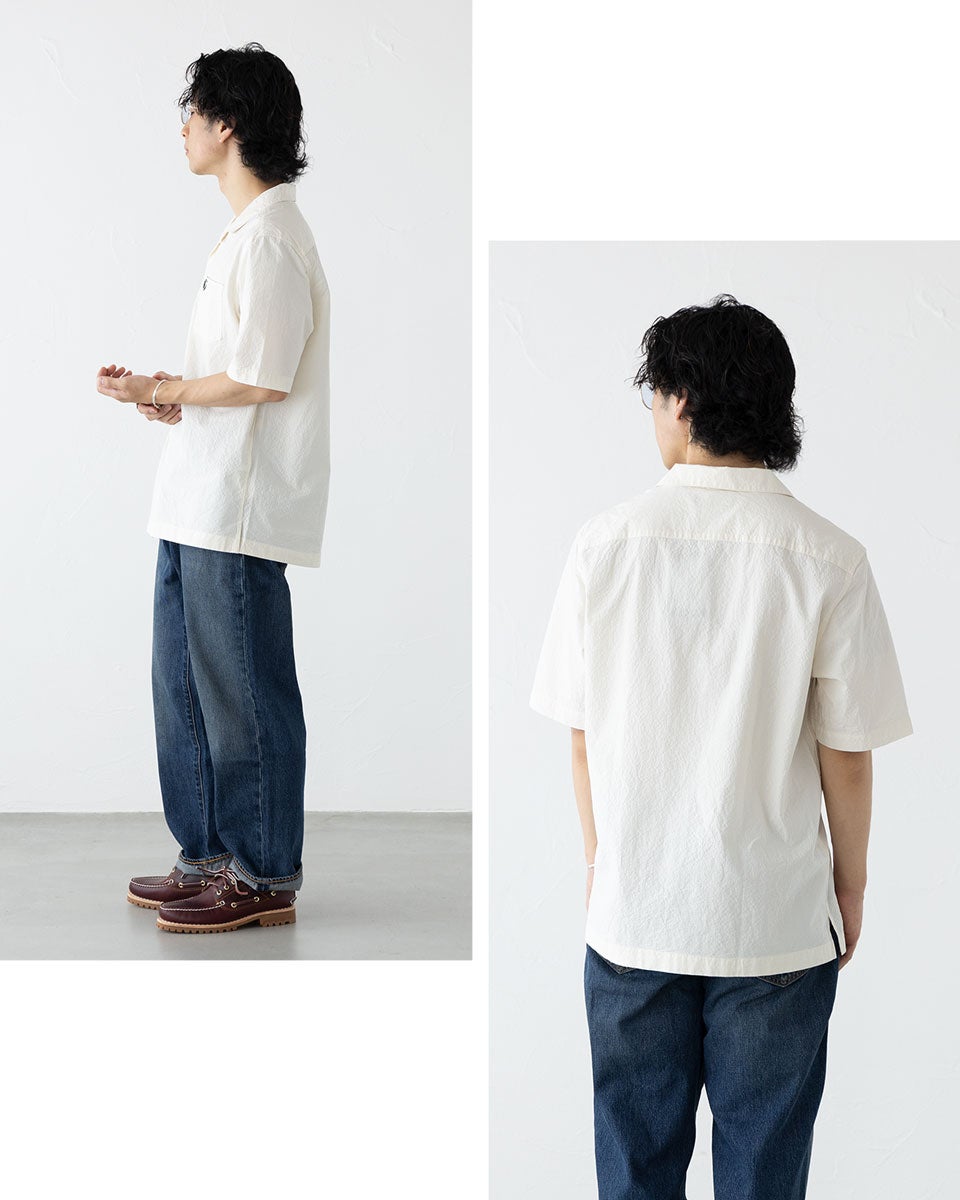 フレッドペリー シアサッカー リビアカラー シャツ FRED PERRY M2471