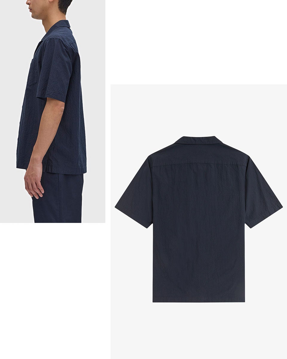 フレッドペリー シアサッカー リビアカラー シャツ FRED PERRY M2471