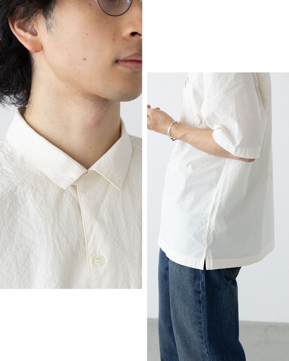 フレッドペリー シアサッカー リビアカラー シャツ FRED PERRY M2471