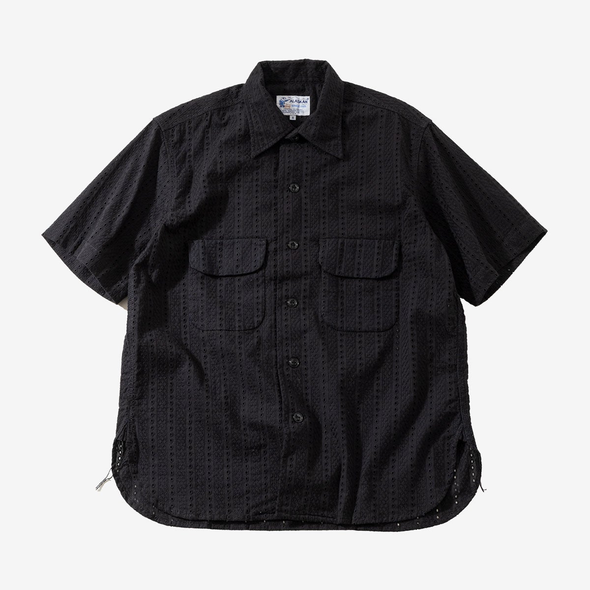 AD2015 16SS カットオフスリーブストライプ半袖シャツ archive アラスカン ハコバ ストライプ シャツ THE ALASKAN AL261HS16011