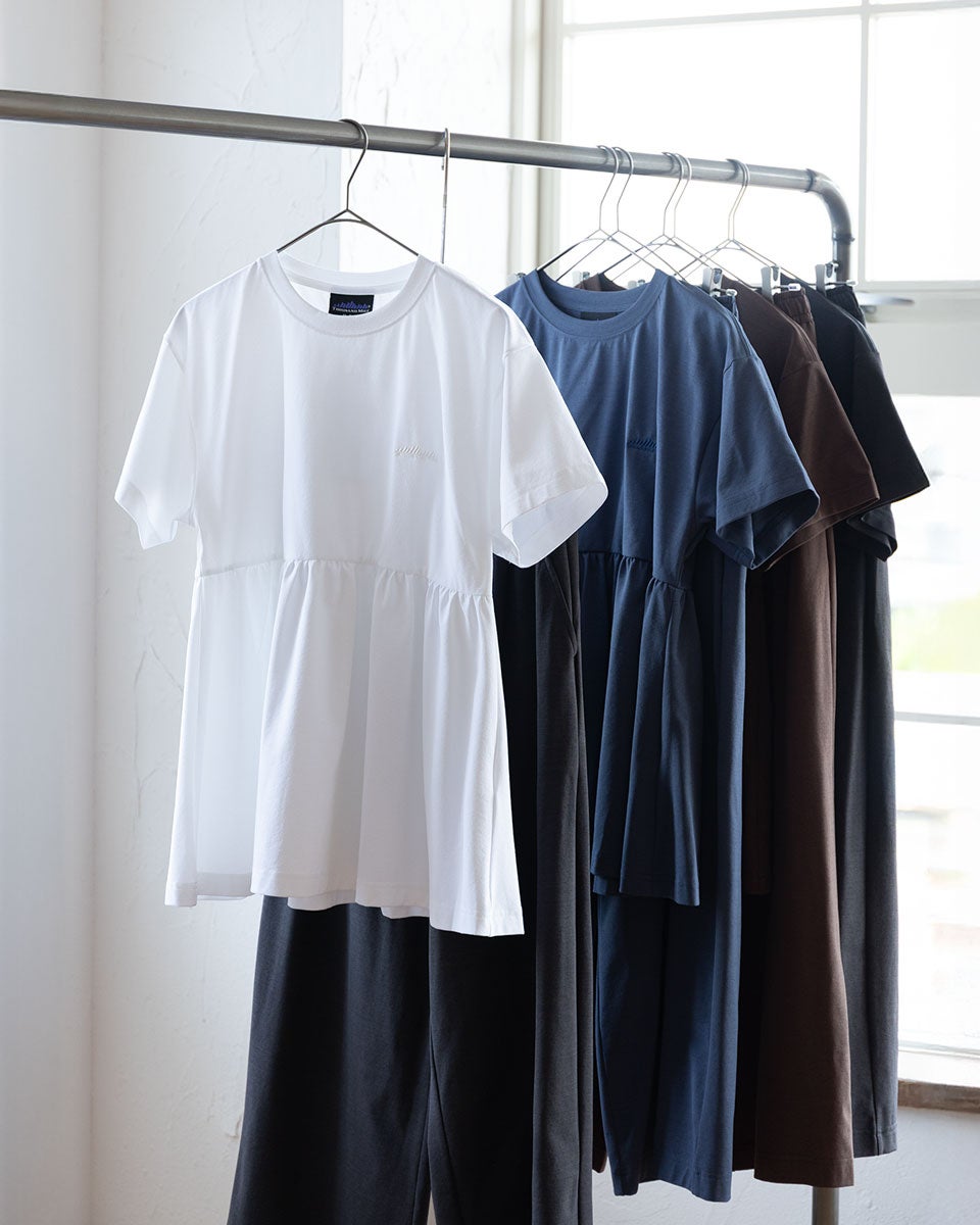 サウザンドマイル セットアップ ギャザーヘム Tシャツ＆ワイドパンツ