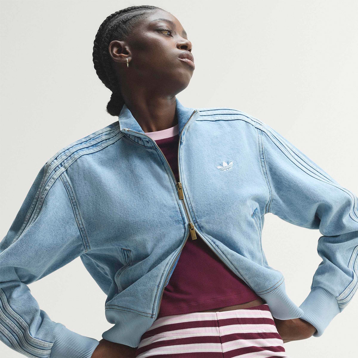 アディダス ファイヤーバード トラックトップ デニム adidas Originals